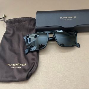 Oliver Peoples men’s “Bernardo” sunglasses.